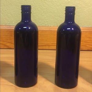 Cobalt Blue Bottles/Vases - Lot of 2